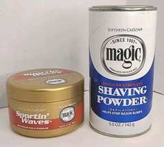 Softsheen-Carson Magic Shave Regular Strength Shaving Powder &amp; Sportin Waves  - £13.97 GBP