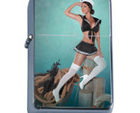 Oklahoma Pin Up Girls D14 Flip Top Dual Torch Lighter Wind Resistant  - $16.78