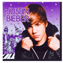 Justin Bieber Lunch Napkins Package of 16 - £8.51 GBP