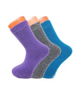 3 Pairs Women’s Thermal Wool Crew Socks Size 5-7 Warm Soft Winter Essent... - $13.99