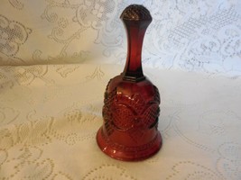 Avon 1876 Ruby Red Cape Cod:  6 1/2&quot;  Hostess Bell (It rings!) - $6.92