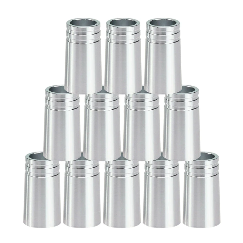 12Pcs/Pack Golf Ferrules .370 Aluminum for s Shafts Golf Club Accessories - £116.74 GBP