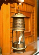 6&quot; Antique Miners Lamp Vintage Brass Nautical Ship Lantern Oil Lamp Outd... - €51,56 EUR