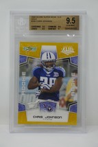 2008 Score Super Bowl XLIII Gold #348 Chris Johnson Rookie Beckett 9.5 GEM MIN - $129.99