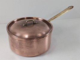 Tagus Portugal R 12 1.75 qt 17cm Copper Saucepan 6-3/4 x 3&quot; Copperware - £55.31 GBP