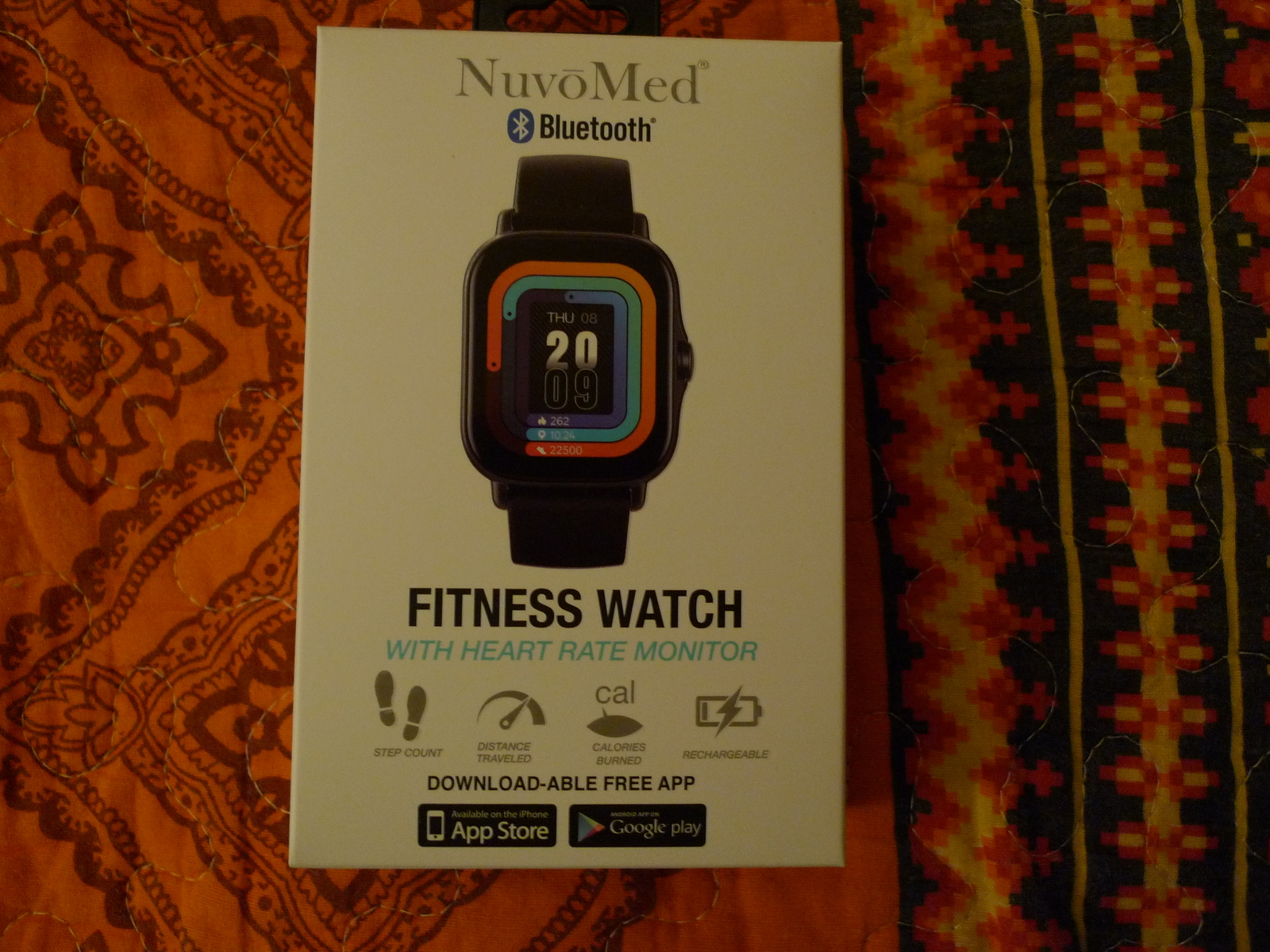 RECHARGEABLE BLUETOOTH FITNESS WATCH SALES Nuvo Med Heart Rate Monitor F... - $15.00
