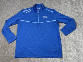 Columbia Golf Pullover Mens XL Blue Keesler AFB 1/4 Zip US Air Force USA... - $24.74