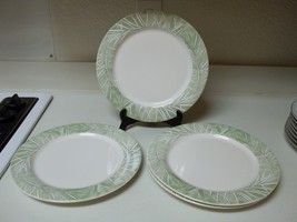 Pfaltzgraff Stoneware ~ Set of 4 Dinner Plates Leaf Pattern 11 Inch - $41.82
