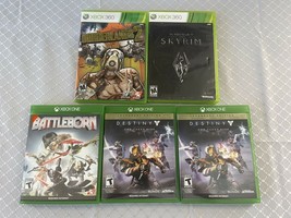 Xboxone /Xbox 360 Empty Game Cases Lot Of 5 CASES/ Manuals Only! No Games! - £7.98 GBP