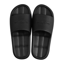 Home Slippers Men Women Non-slip Shoes Black 37 - £7.95 GBP