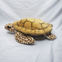 K&amp;M International Brown Sea Turtle Plush Stuffed Animal 15 Inches Realistic  - $14.85