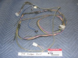 OEM 74 Dodge Dart COMPLETE FRONT DASH TO REAR TRUNK WIRE HARNESS &amp; FUEL ... - £78.94 GBP