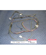 OEM 74 Dodge Dart COMPLETE FRONT DASH TO REAR TRUNK WIRE HARNESS &amp; FUEL ... - $135.81 CAD