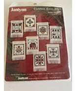 Janlynn Christmas Cross Stitch Banner Ornaments Kit #50-806 Set of 8 New... - £7.39 GBP