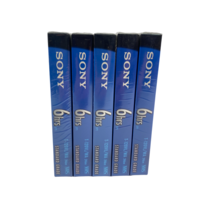 Sony Vhs T-120VL/WA 6hrs Vcr Tapes 5 Pack Lot Standard Grade New - £10.50 GBP