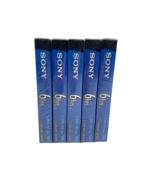 Sony VHS T-120VL/WA 6hrs VCR Tapes 5 Pack LOT Standard Grade NEW - £10.36 GBP