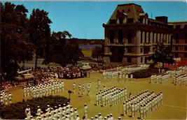 Vtg Postcard US Naval Academy, Annapolis MD., Brigade of Midshipmen at Bancroft - £5.41 GBP
