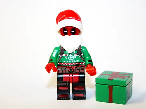 Deadpool Santa Claus Sweater Christmas Minifigure - $6.05