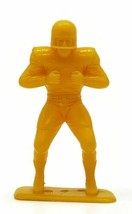 Louis Marx Yellow Football Sports Player Toy Figure Lineman Block Plastic - £11.72 GBP
