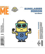 Despicable Me Sunglasses Minion Figure Peel Off Car Sticker Decal NEW UN... - £2.34 GBP