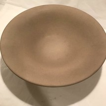 PAOLA C Italy brown ceramic bowl Puddy color 13.24&quot; round matte finish - $199.97