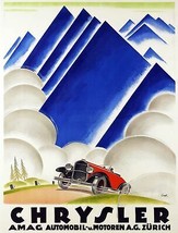 5447.Wall Decorative Poster.Chrysler.AMAG automobile.vintage red car.Room design - £13.45 GBP+