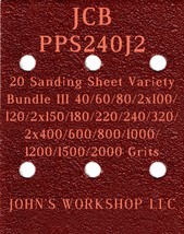 JCB PPS240J2 - 17 Different Grits - 20 Sheet Variety Bundle III - £15.97 GBP