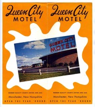 Queen City Motel Brochure Manchester New Hampshire 1950&#39;s - £17.04 GBP
