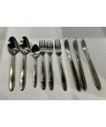 Vintage Lot 9 Casa Lorren Italy 18/10 Stainless Steel Gold Forks Knives ... - $279.42 MXN