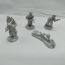 (5) Battlefield Miniatures 20mm Infantry Soldiers Metal Miniatures - $365.87 MXN