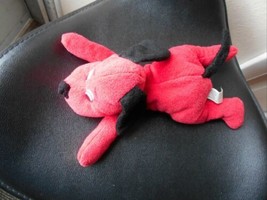 Lucky Toys Red With Black Dog 11&quot; Lgth Stuffed Animal Toy - £5.44 GBP