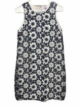 Alya Womens Size Large Blue &amp; White Shift Dress - RB - £10.59 GBP