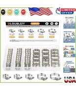 35PCS Adjustable Stainless Steel Hose Clamp Kit – Versatile for Plumbing... - $18.59 CAD