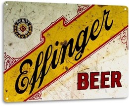 Effinger Beer Retro Rustic logo Bar Man Cave Garage Wall Decor Metal Tin... - $17.81