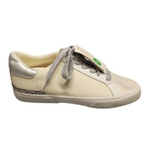 A New Day Maddison Sneakers Womens Sz 10 Silver Cream Low Top Round Toe ... - $27.69