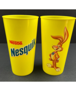 NESTLÉ NESQUIK LOT OF 2 Yellow Tumbler Cup Nesquik Bunny LOGO Bee Intern... - €6,73 EUR