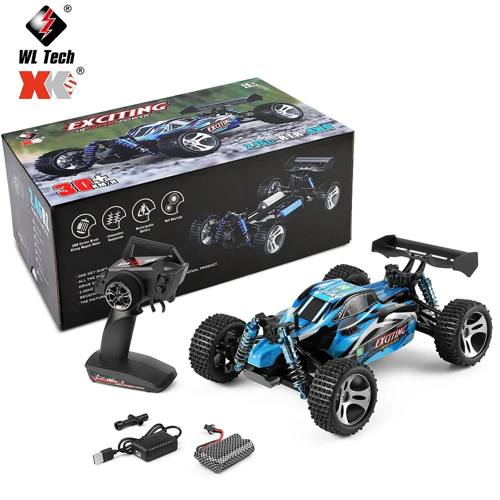 Wltoys 184011 4WD Rc Car Brushless Motor Radio Controlled Truck High Speed - £66.64 GBP+