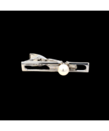 Mikimoto Estate Akoya Pearl Mens Tie Clip 7 mm Silver M413 - $3,680.53 MXN