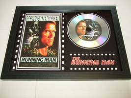 THE RUNNING MAN  SIGNED  framed silver disc film display  - £13.58 GBP