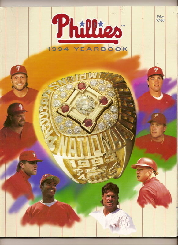1994 Philidelphia Phillies Yearbook - $30.08