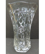 Vintage Anchor Hocking American Prescut Star of David Glass Vase 10.25&quot; ... - £21.01 GBP