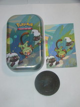 (1) Pokemon (Empty) Mini Tin (1) Art Card (Grookey) (1) Metallic Pokemon... - $12.00