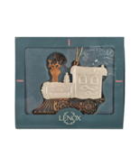 NIB Vintage Lenox Train Ornament Porcelain Gold 1994 - $11.75