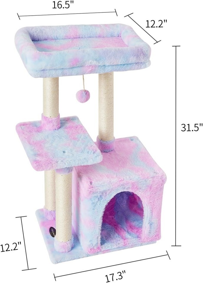 Cute Rainbow Cat Furniture Activity Center - Easy Assembly, Safe & Comfortable Item image 8
