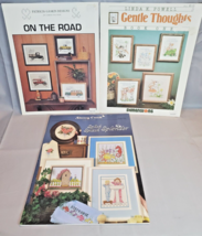 Cross Stitch Pattern Lot: On The Road, Gentle Thoughts, Splish Splash Sp... - £12.42 GBP