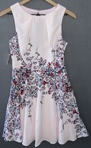 As U Wish Junior Dress Size 3 Sleeveless Floral print Dark Pink NWT - $16.99