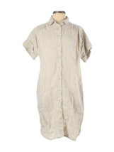 NWT J.Crew Relaxed-fit Short-sleeve Flax Baird McNutt Irish Linen Shirtdress XS - £63.70 GBP