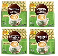Nescafe Ipoh White Coffee Hazelnut Flavor 4 Packs x 15 sticks DHL EXPRESS - £71.86 GBP