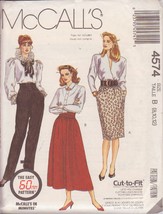 Mc Call&#39;s 1989 Pattern 4574 Sizes 8/10/12 Misses’ Skirts, Pants And Cummerbund - £2.35 GBP