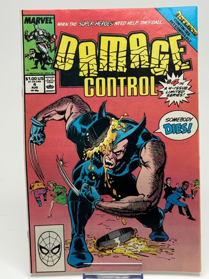 Damage Control #4 (1989) Marvel Comics Wolverine Appearance Limited Series - $4.99
